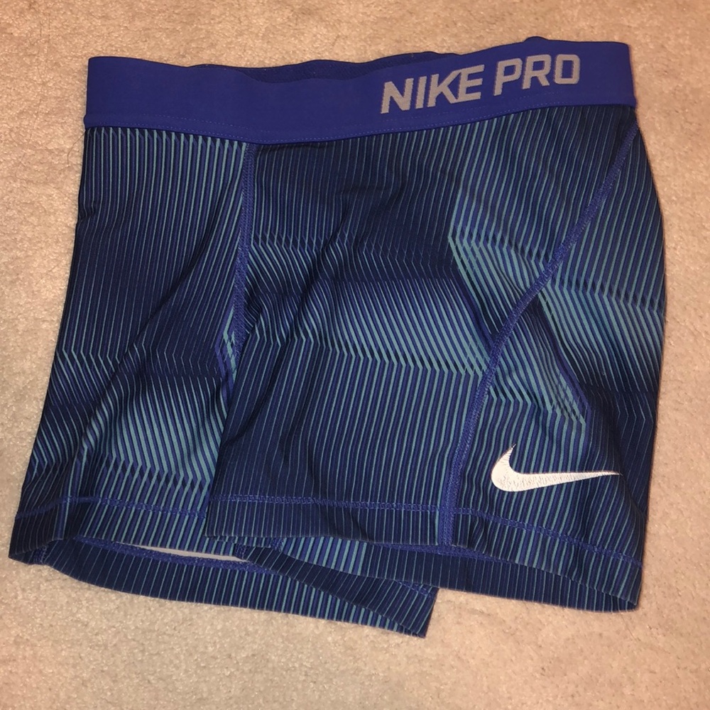 blue design nike pros